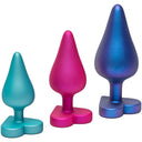 ROMP Luster Kit Allenamento Anale 3 Plug S/M/L con Base a Cuore