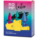 ROMP Luster Kit Allenamento Anale 3 Plug S/M/L con Base a Cuore – foto 9