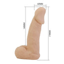 Pretty Love Zane Imbracatura con Dildo Flessibile 17 cm Naturale – immagine 6