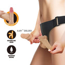 Pretty Love Zane Imbracatura con Dildo Flessibile 17 cm Naturale – immagine 7