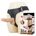 Pretty Love Zane Imbracatura con Dildo Flessibile 17 cm Naturale