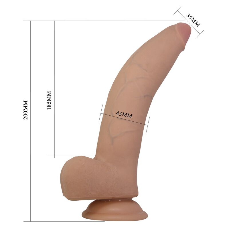 Pretty Love Xander Dildo Realistico Slide Skin 20 cm Ø 5 cm Carne – immagine 7