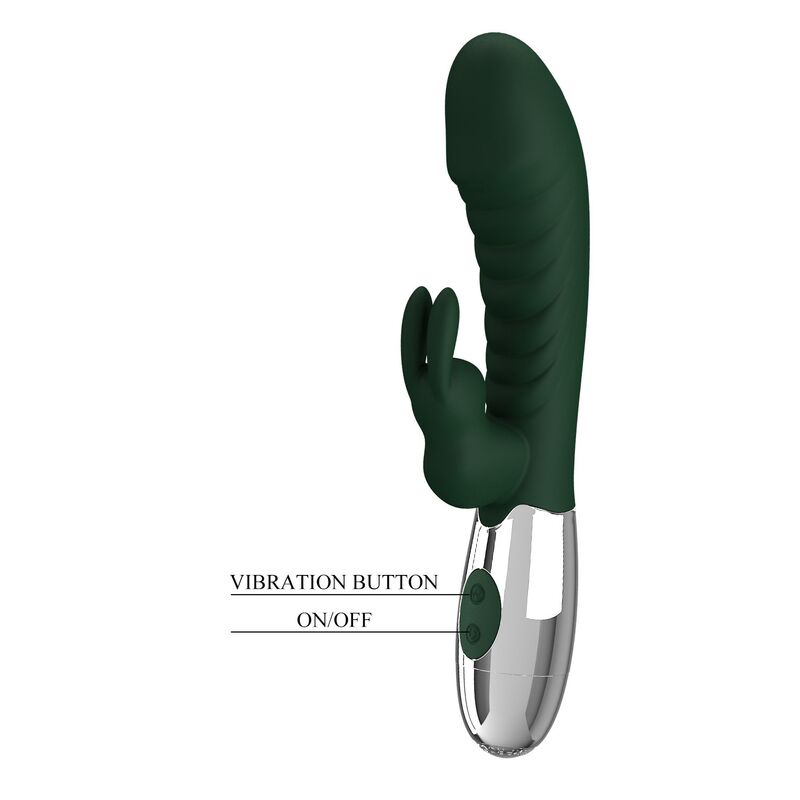 Pretty Love Naughty Bunny Vibratore Rabbit 30 Funzioni Ricaricabile Verde – immagine 4