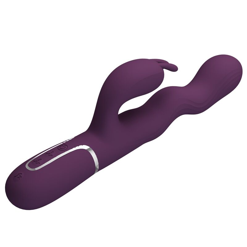 Pretty Love Loursen Vibratore Rabbit a Spinta 7 Vibrazioni Viola – immagine 6