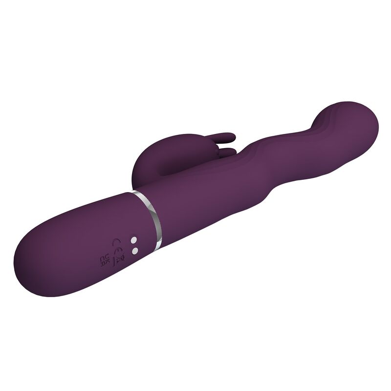 Pretty Love Loursen Vibratore Rabbit a Spinta 7 Vibrazioni Viola – immagine 7