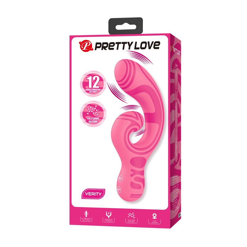Pretty Love Verity Massaggiatore a Doppia Estremità Ø 4 cm Rosa – immagine 9