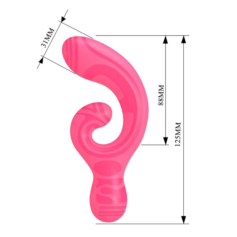 Pretty Love Verity Massaggiatore a Doppia Estremità Ø 4 cm Rosa – immagine 8