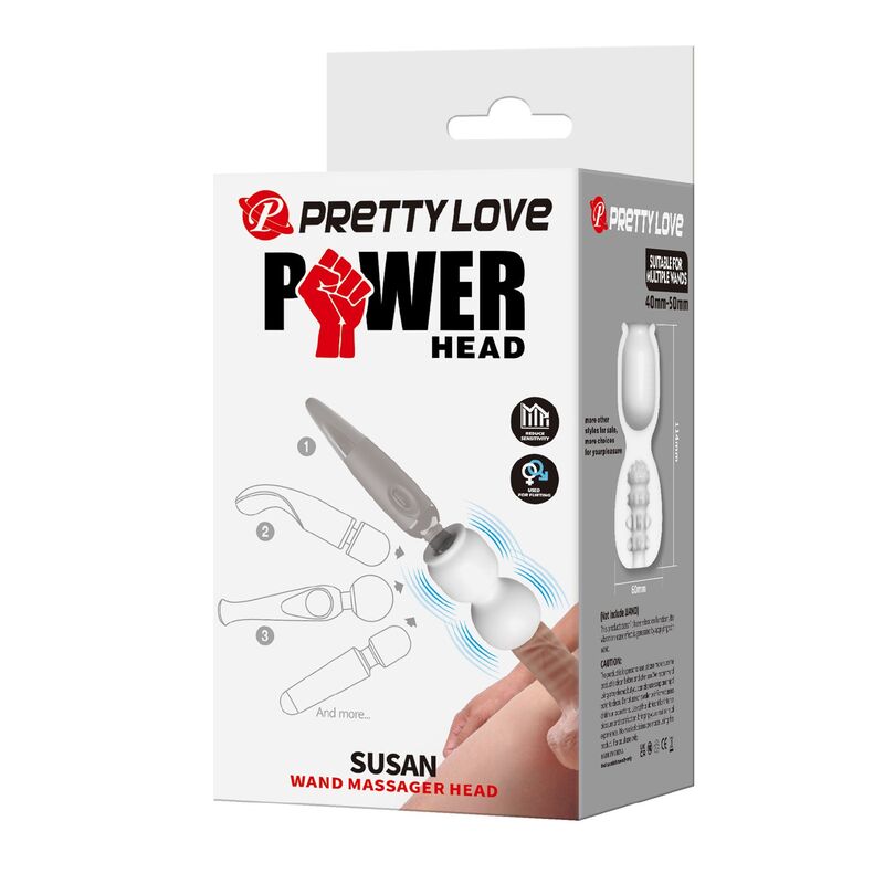 Pretty Love Susan Testina Power Head per Massaggiatore Wand Ø 6,5 cm – immagine 8