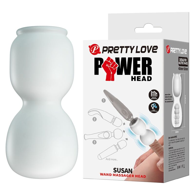 Pretty Love Susan Testina Power Head per Massaggiatore Wand Ø 6,5 cm