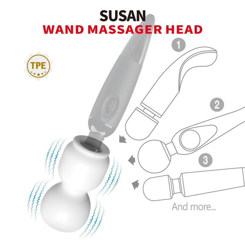 Pretty Love Susan Testina Power Head per Massaggiatore Wand Ø 6,5 cm – immagine 6