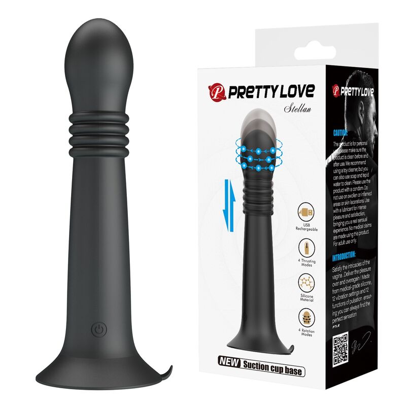 Pretty Love Stella Massaggiatore Rotante e a Spinta Nero