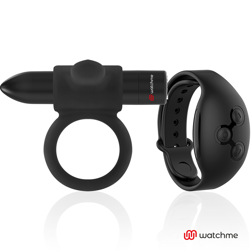 Black&Silver CameronMe Anello Vibrante con Orologio Telecomando