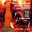 Power Monsters Blazeheart Charger dildo fantasy arancione traslucido – foto 7