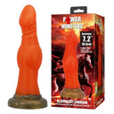 Power Monsters Blazeheart Charger dildo fantasy arancione traslucido – foto 8