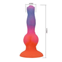 Power Monsters Hercules dildo fantasy arancione, rosa e blu – foto 6