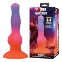 Power Monsters Hercules dildo fantasy arancione, rosa e blu – foto 8