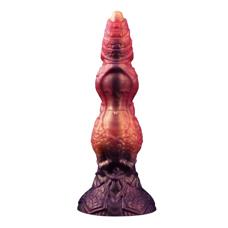 Power Monsters Savage Beastlord dildo fantasy viola, rosso e beige
