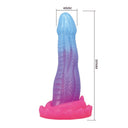 Power Monsters Void Python dildo fantasy blu, lilla e rosa – foto 7