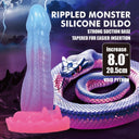 Power Monsters Void Python dildo fantasy blu, lilla e rosa – foto 9