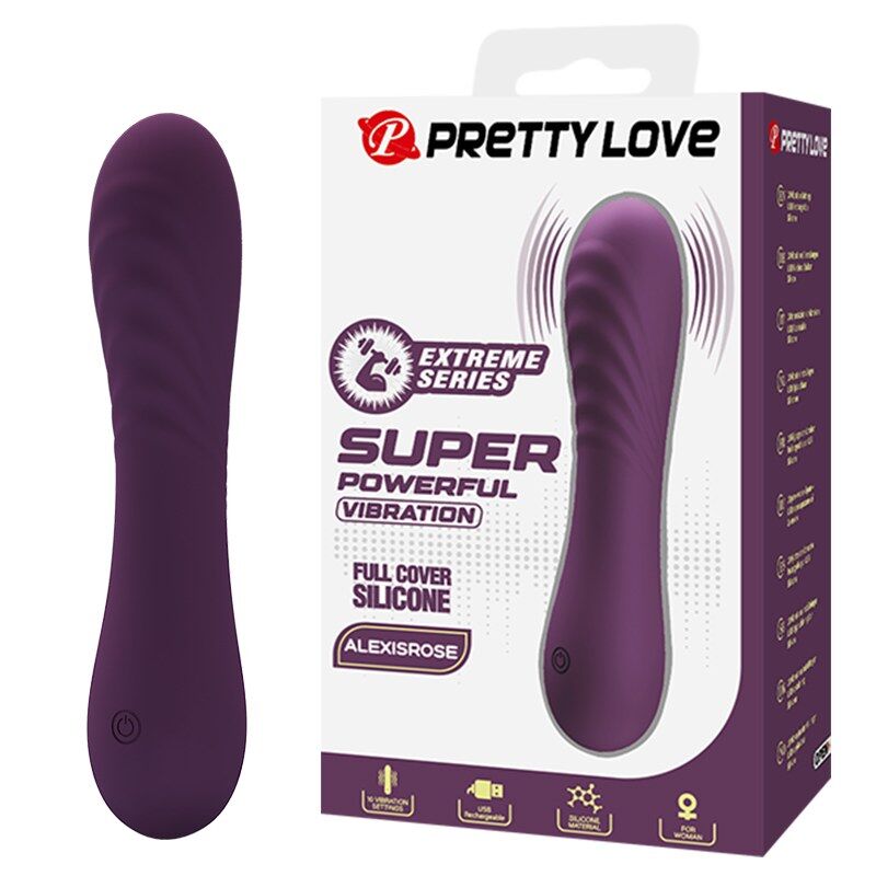 Pretty Love Alexisrose Vibratore Ricaricabile 10 Funzioni Viola