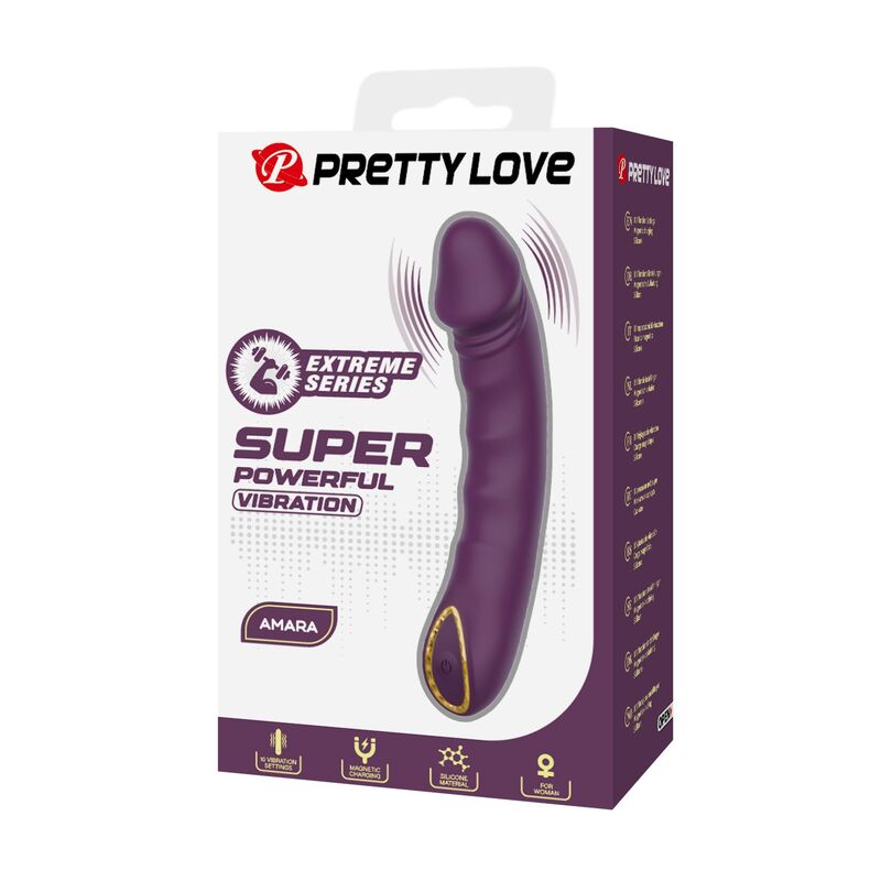 Pretty Love Amara Vibratore Ricaricabile 10 Funzioni Viola – immagine 3