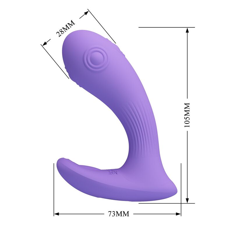 Pretty Love Andromeda Vibratore Doppia Stimolazione Ricaricabile Viola – immagine 10