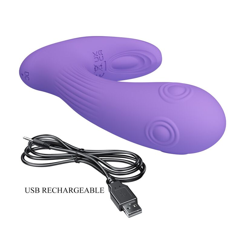 Pretty Love Andromeda Vibratore Doppia Stimolazione Ricaricabile Viola – immagine 11