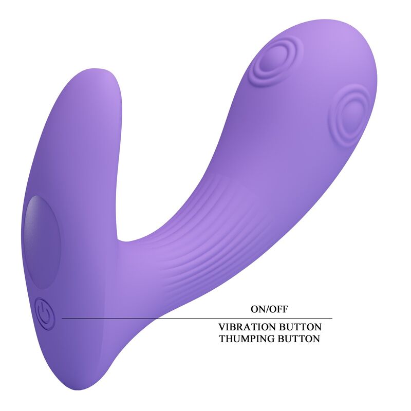 Pretty Love Andromeda Vibratore Doppia Stimolazione Ricaricabile Viola – immagine 5