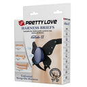 Pretty Love Slip Imbracatura Strap-On Universale Nero e Blu – immagine 3