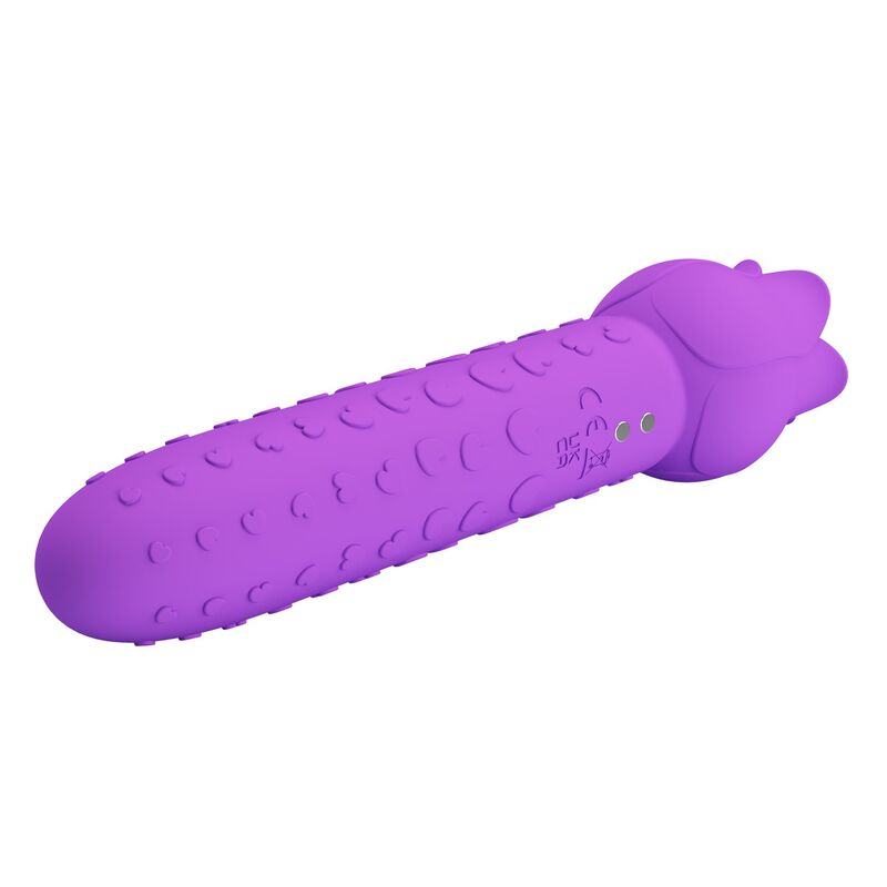 Pretty Love Dannell Vibratore con Lingua a Fiore per Stimolazione Orale e Clitoridea Viola – immagine 7