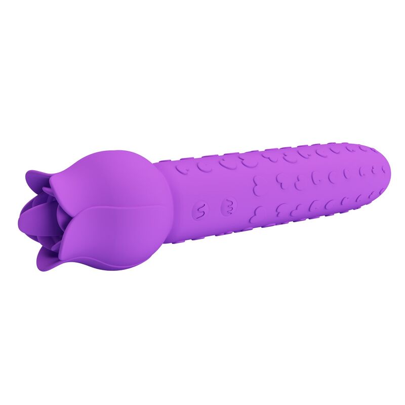 Pretty Love Dannell Vibratore con Lingua a Fiore per Stimolazione Orale e Clitoridea Viola – immagine 9
