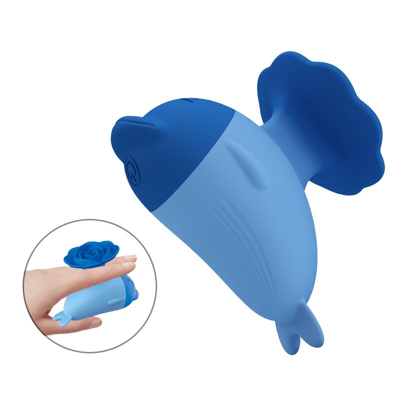 Pretty Love Dolphin Mini Vibratore Ricaricabile Blu – immagine 2