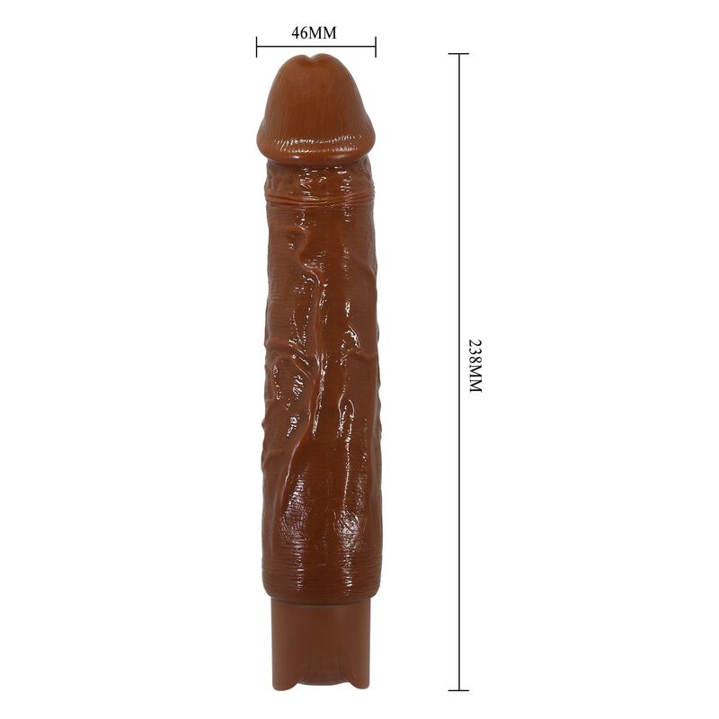 Pretty Love Duke Vibratore Realistico 23,5 cm Ø 4,8 cm Marrone – immagine 10