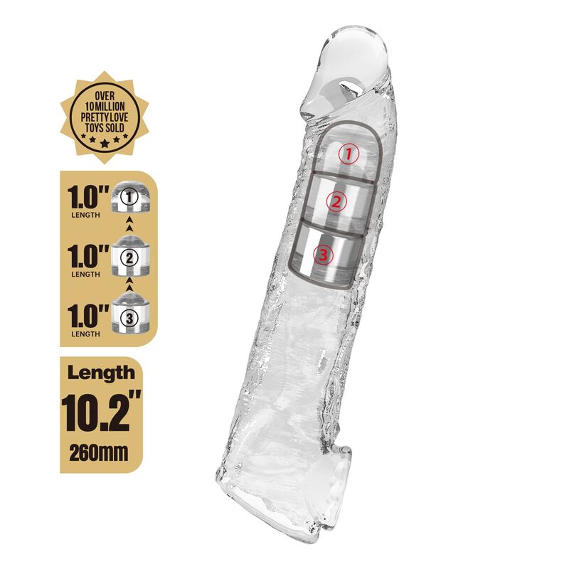 Pretty Love Guaina Estensore Regolabile 26 cm Trasparente – immagine 5