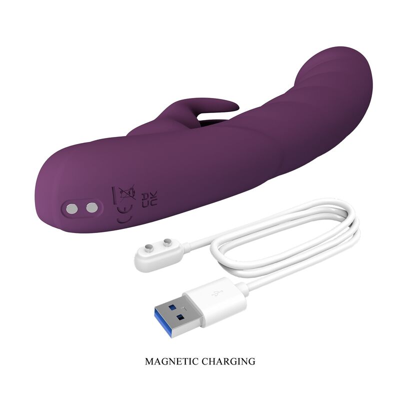 Pretty Love Harper Vibratore Rabbit Ricaricabile 10 Funzioni Viola – immagine 8