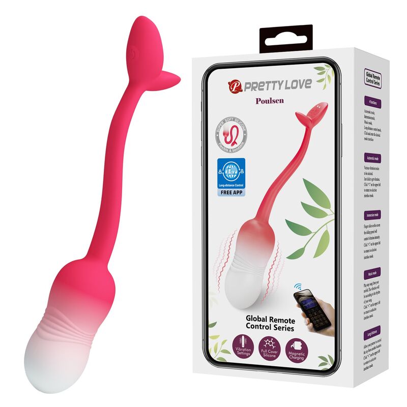 Pretty Love Pulsen Ovetto Vibrante con App 12 Funzioni Rosa