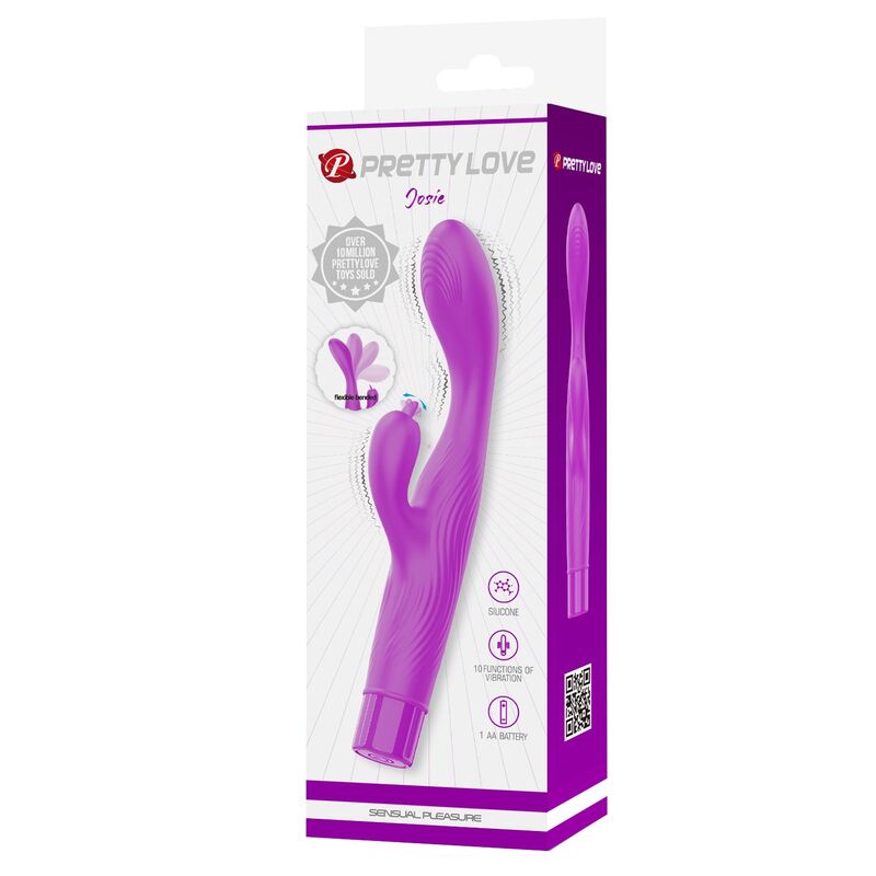 Pretty Love Jene Vibratore Doppia Stimolazione Punto G e Clitoride Viola – immagine 3