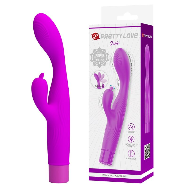 Pretty Love Jene Vibratore Doppia Stimolazione Punto G e Clitoride Viola