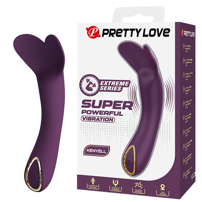 Pretty Love Kenyell Vibratore Ricaricabile 10 Funzioni Viola