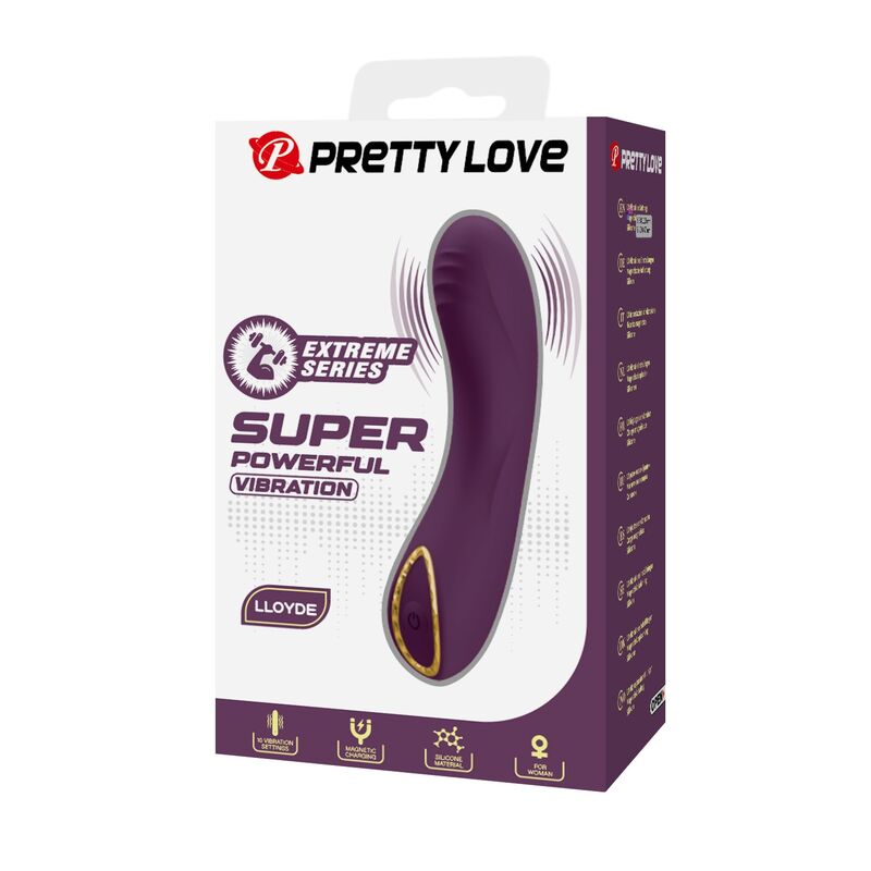 Pretty Love Lloyde Vibratore Ricaricabile 10 Funzioni Viola – immagine 3