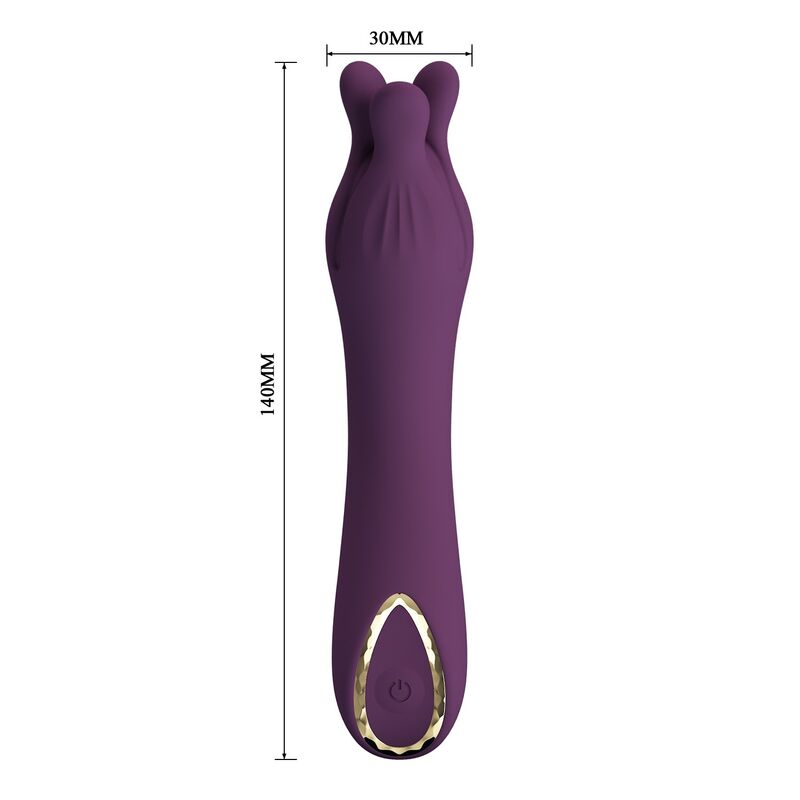 Pretty Love Lunao Vibratore Ricaricabile 10 Funzioni Viola – immagine 9