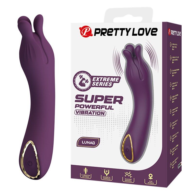 Pretty Love Lunao Vibratore Ricaricabile 10 Funzioni Viola