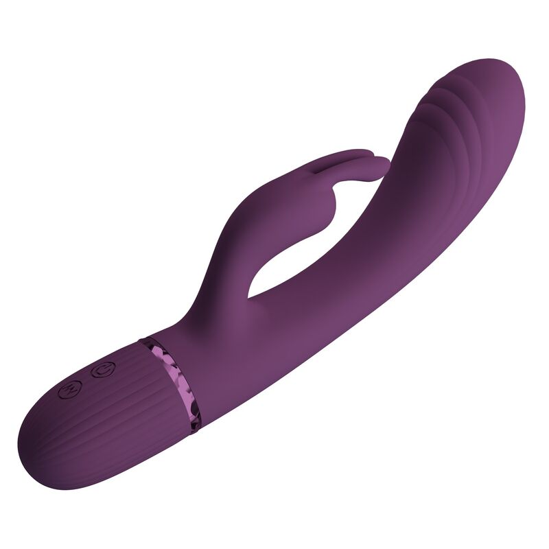 Pretty Love Rocco Vibratore Rabbit Ricaricabile 10 Funzioni Viola – immagine 7