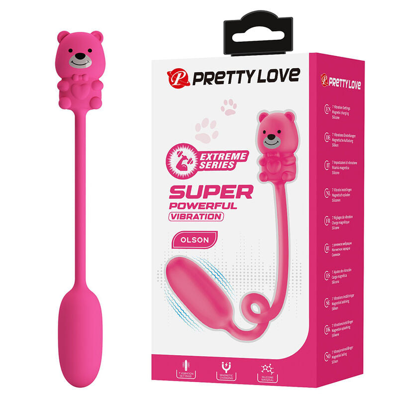 Pretty Love Olson Ovetto Vibrante con Comando a Filo Rosa