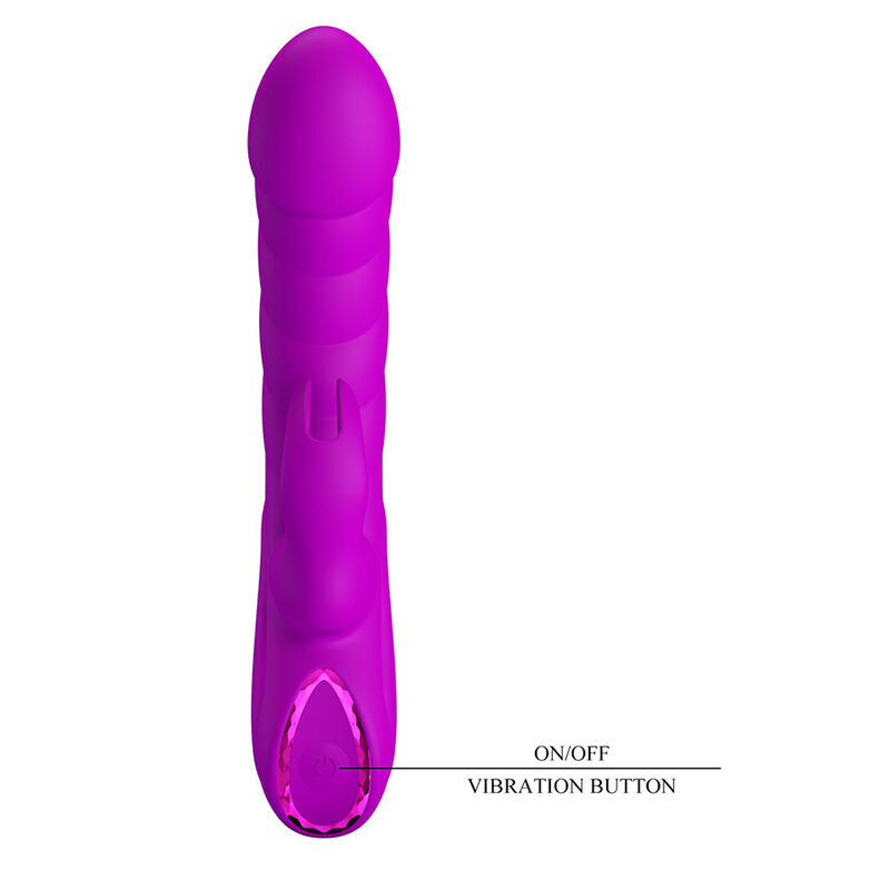 Pretty Love Monica Vibratore Doppia Stimolazione Punto G e Clitoride Viola – immagine 4