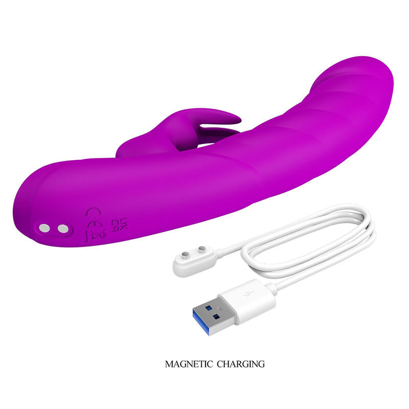 Pretty Love Monica Vibratore Doppia Stimolazione Punto G e Clitoride Viola – immagine 9