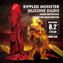 Power Monsters Minotaur dildo fantasy rosso e nero – foto 7