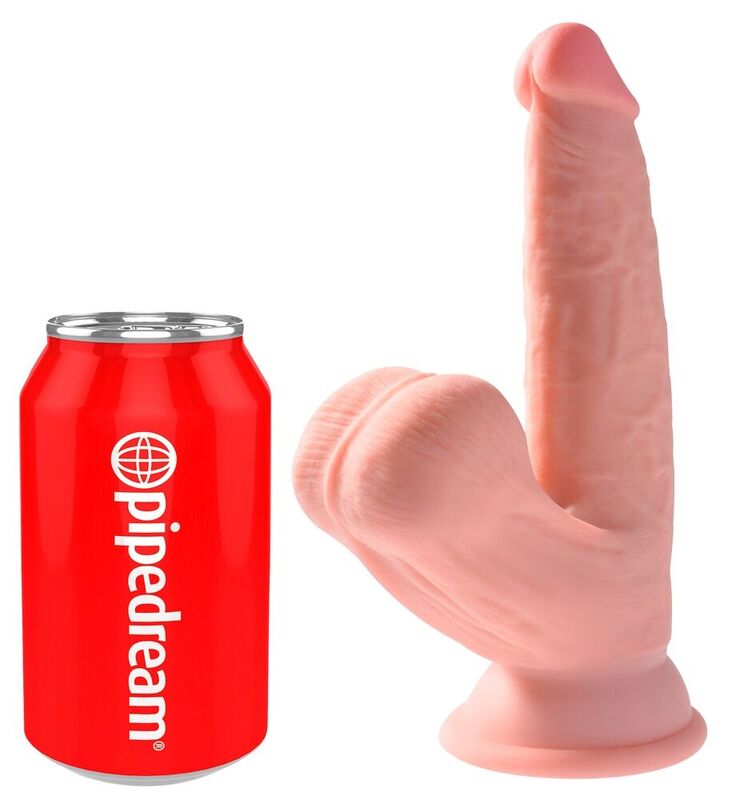 King Cock Plus Dildo 3D Tripla Densità con Testicoli Oscillanti 12,7 cm