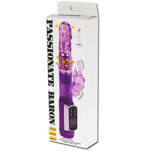 Baile Passion Baron Vibratore Rabbit Rotante con Stimolatore Clitoride