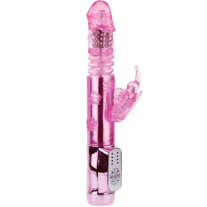 Baile Throbbing Butterfly Vibratore Rabbit Rotante con Stimolatore Clitoride – immagine 2